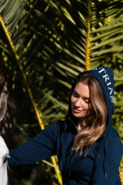 Outlet Sweat Ideal Hoodie Sportive Navy - Femme Tenue D'Équitation Femme·Sweat Shirt, Polaire Et Pull Femme