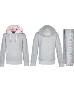 Sweat Junior Gris / Rose Enfant Tenue D'Équitation Enfant·Sweat Shirt, Polaire Et Pull Enfant