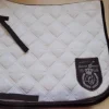 Clearance Tapis blanc/beige Lauria Garelli blanc coupe dressage Tapis De Dressage|Tapis De Selle