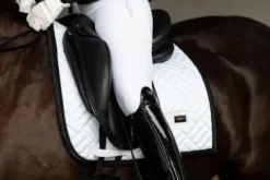 Clearance Tapis de dressage Modern White Black Edition - Tapis De Dressage|Tapis De Selle