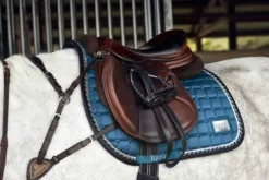 Discount Tapis de dressage Teal Blue - - Coton de qualité Tapis De Dressage|Tapis De Selle