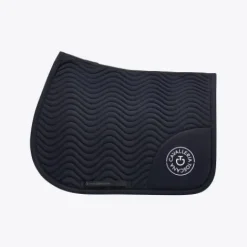 Best Tapis de selle Double Orbit Wave Quilted Marine - Tapis De Dressage|Tapis De Cso
