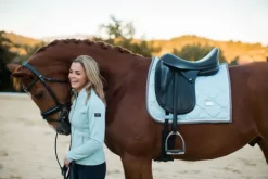 Discount Tapis de selle - ICE BLUE PEARL Tapis De Dressage|Tapis De Cso