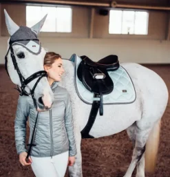 Discount Tapis de selle - ICE BLUE PEARL Tapis De Dressage|Tapis De Cso