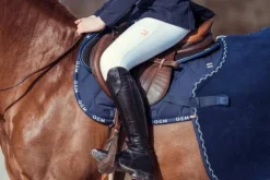 Outlet Tapis de selle LOVE MIXTE Marine - Tapis De Cso|Tapis De Selle