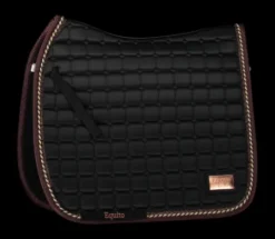 Best Tapis de selle Noir et Bronze 2.0 - Tapis De Dressage|Tapis De Selle