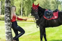 Best Tapis de selle Rouge - Chili Pepper - Tapis De Dressage|Tapis De Selle