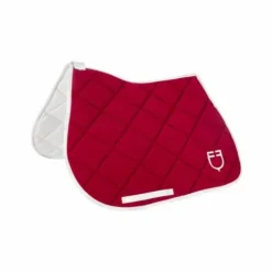 Outlet Tapis de selle technique logo wine/blanc- Tapis De Cso|Tapis De Selle