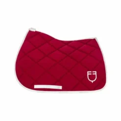 Outlet Tapis de selle technique logo wine/blanc- Tapis De Cso|Tapis De Selle