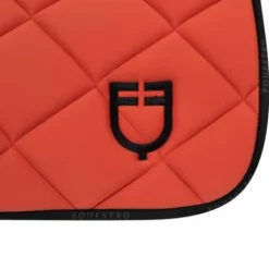 Best Tapis de selle technique logo brique/noir- Tapis De Cso|Tapis De Selle