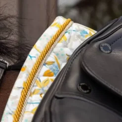 Clearance Tapis de Selle Velvet printing fleuri DRESSAGE - Kentucky Tapis De Dressage|Tapis De Selle