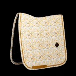 Clearance Tapis de Selle Velvet printing fleuri DRESSAGE - Kentucky Tapis De Dressage|Tapis De Selle