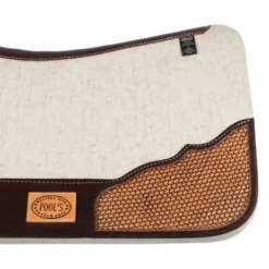 Clearance Tapis de selle western en feutre - - Empiècements en cuir Tapis Western|Tapis De Selle