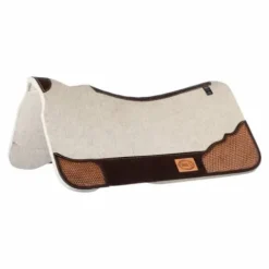 Clearance Tapis de selle western en feutre - - Empiècements en cuir Tapis Western|Tapis De Selle