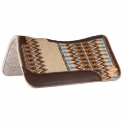 Outlet Tapis de selle western profilé - - Feutre et cuir Tapis Western|Tapis De Selle