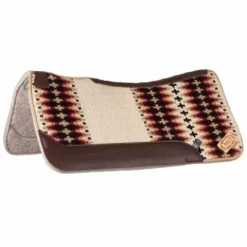 Outlet Tapis de selle western profilé - - Feutre et cuir Tapis Western|Tapis De Selle