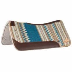 Outlet Tapis de selle western profilé - - Feutre et cuir Tapis Western|Tapis De Selle