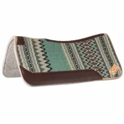 Outlet Tapis de selle western profilé - - Feutre et cuir Tapis Western|Tapis De Selle