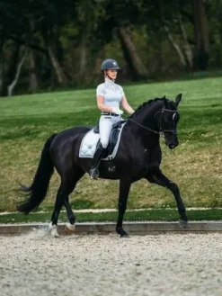 Tapis de selle White Perfection Silver - Tapis De Dressage|Tapis De Selle