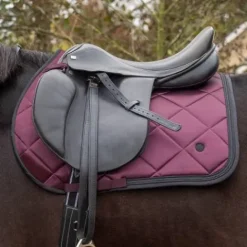 Hot Tapis de selle Zahra Bordeaux - - Effet satiné, motifs élégants Tapis De Cso|Tapis De Selle