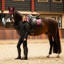 Hot Tapis de selle Zahra Bordeaux - - Effet satiné, motifs élégants Tapis De Cso|Tapis De Selle