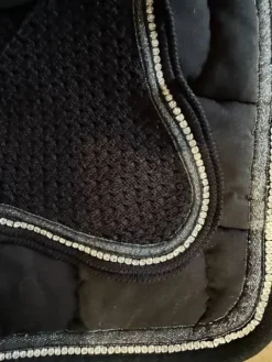 Best TAPIS ENSEMBLE NOIR A STRASS ANNA SCARPATI Tapis De Dressage|Tapis De Cso