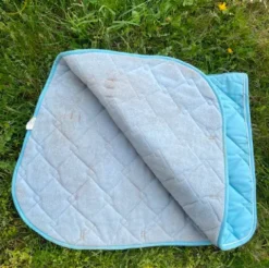 Tapis bleu ciel cheval Tapis De Cso|Tapis De Selle