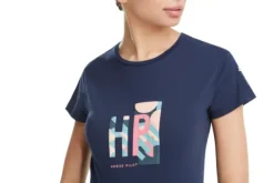 Hot Team Shirt Anniversary Femme Bleu - Femme Tenue D'Équitation Femme·T-Shirts équitation Femme