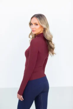 Online Top Essential Mesh New Maroon  - Femme Tenue D'Équitation Femme·Polos Et Chemises