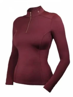 Online Top Essential Mesh New Maroon  - Femme Tenue D'Équitation Femme·Polos Et Chemises