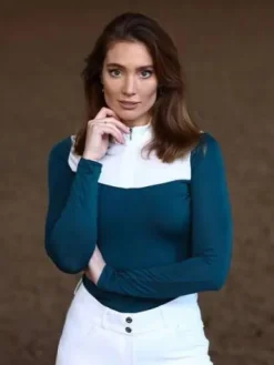 Outlet Top Light Breeze Blue Meadow - Femme Tenue D'Équitation Femme·Polos Et Chemises
