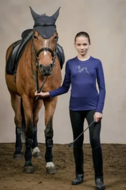 Discount T-shirt à manches longues pour enfants - - Tissu extensible Enfant Tenue D'Équitation Enfant·T-Shirts équitation Enfant