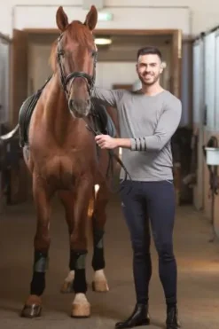 Online T-shirt à manches longues Riding Top - - Tissu naturel Homme Tenue D'Équitation Homme·T-Shirts équitation Homme