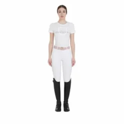 Outlet T-shirt ajusté avec logo à paillettes - Femme Tenue D'Équitation Femme·T-Shirts équitation Femme