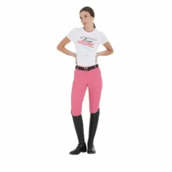 Clearance T-shirt ajusté design de saut coloré - Femme Tenue D'Équitation Femme·T-Shirts équitation Femme