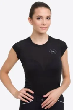 Best T-shirt d'équitation BIT - - Coton élastique Femme Tenue D'Équitation Femme·T-Shirts équitation Femme