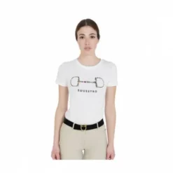Discount T-shirt d'équitation manches courtes Filetto - - Slim fit Femme Tenue D'Équitation Femme·T-Shirts équitation Femme