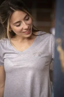 Online T-shirt juline - - tissu irisé léger Femme Tenue D'Équitation Femme·T-Shirts équitation Femme