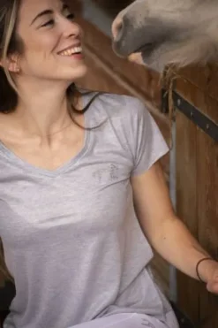 Online T-shirt juline - - tissu irisé léger Femme Tenue D'Équitation Femme·T-Shirts équitation Femme