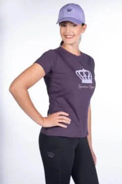 Sale Tshirt lavender bay crown Femme Tenue D'Équitation Femme·T-Shirts équitation Femme