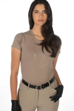 New T-Shirt Livigno Horse Head Femme Tenue D'Équitation Femme·T-Shirts équitation Femme