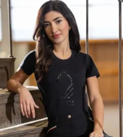 New T-Shirt Livigno Horse Head Femme Tenue D'Équitation Femme·T-Shirts équitation Femme