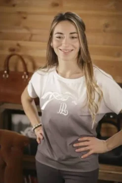 New T-Shirt Poppy Strass - PENELOPE COLLECTION Femme Tenue D'Équitation Femme·T-Shirts équitation Femme