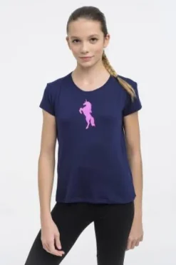 Online T-shirt équitation enfant à manches courtes - - Licorne pailletée Enfant Tenue D'Équitation Enfant·T-Shirts équitation Enfant