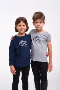 Best T-shirt équitation enfants manches courtes - - Tissu confortable Enfant Tenue D'Équitation Enfant·T-Shirts équitation Enfant