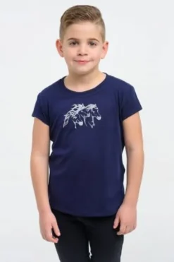 Best T-shirt équitation enfants manches courtes - - Tissu confortable Enfant Tenue D'Équitation Enfant·T-Shirts équitation Enfant