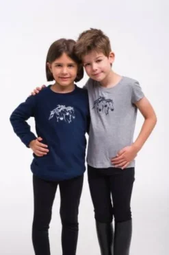 Best T-shirt équitation enfants manches courtes - - Tissu confortable Enfant Tenue D'Équitation Enfant·T-Shirts équitation Enfant