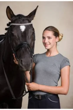 Sale T-Shirt équitation manches courtes - - Coton doux Femme Tenue D'Équitation Femme·T-Shirts équitation Femme