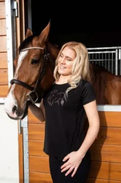 New T-Shirt équitation ROSE GOLD - - Technique et confort Femme Tenue D'Équitation Enfant·T-Shirts équitation Enfant|Tenue D'Équitation Femme·T-Shirts équitation Femme