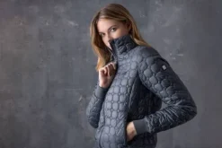 New Veste bomber matelassée octogone Edae - Femme Tenue D'Équitation Femme·Parka, Blouson, Doudoune